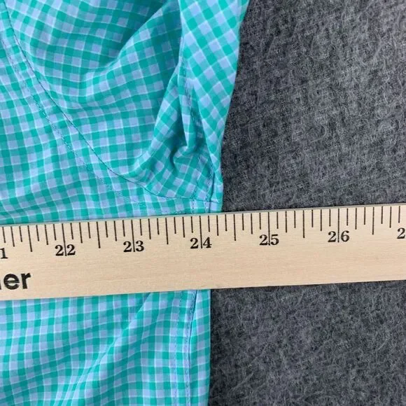 Tommy Bahama The Newport Coast Shirt Mens Large Gingham Flip Cuff Button‎ Up